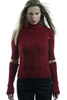 KK216C Cabled Sweater with Detached Sleeves