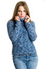 KK435 Velvet Turtleneck Sweater