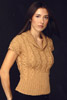 KK203 Cabled Top w/ Cap Sleeves