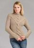 KK 564 Aurora Sweater with Cabled Shawl Collar